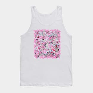 Butterfly-Butterflies, Flowers and Pearls Tank Top